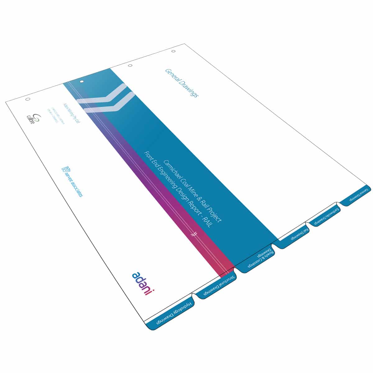 custom printed tab dividers by Intertype publishing and printing