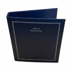 Binder Plush Trust Register