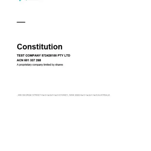 SprintLaw Constitution